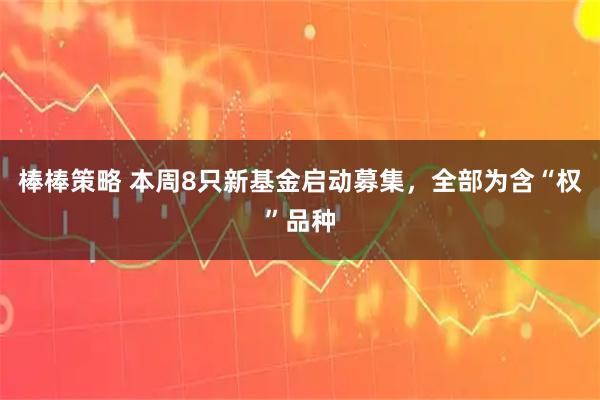 棒棒策略 本周8只新基金启动募集，全部为含“权”品种