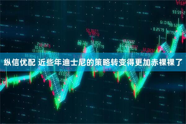 纵信优配 近些年迪士尼的策略转变得更加赤裸裸了